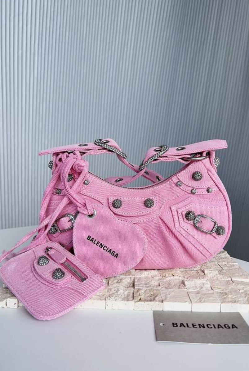 PINK BALENCI PURSE