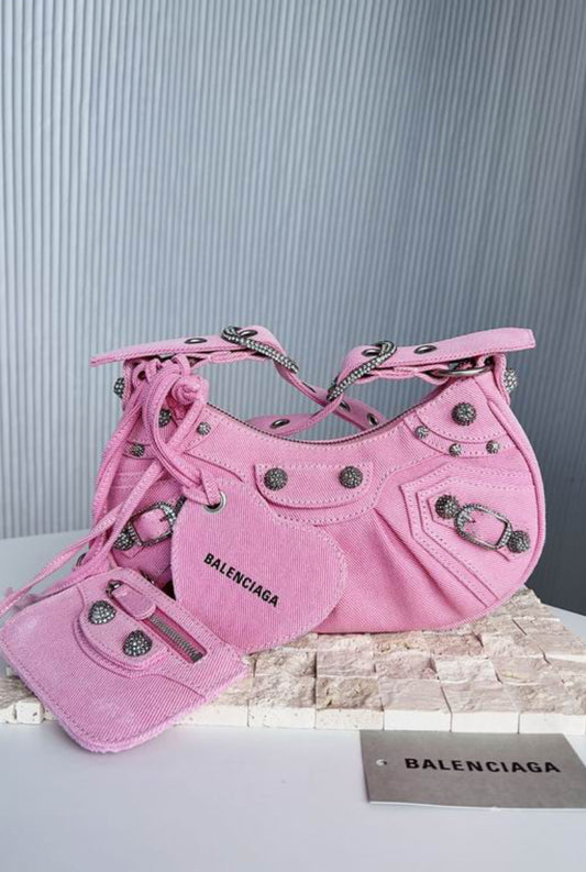PINK BALENCI PURSE