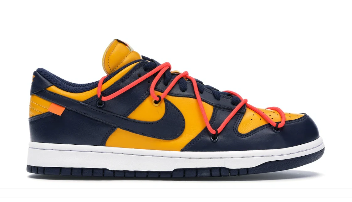 OW x UNIVERSITY GOLD DUNKS
