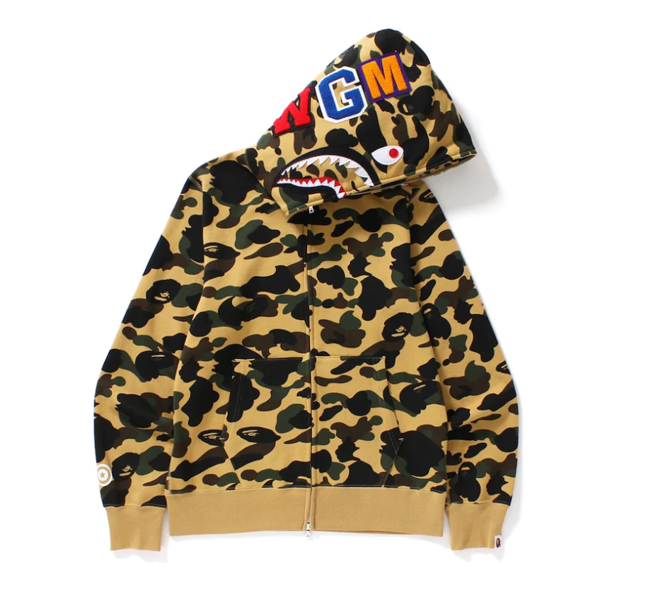 YELLOW BAPE HOODIE