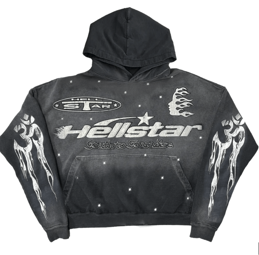 GREY H.STAR HOODIE