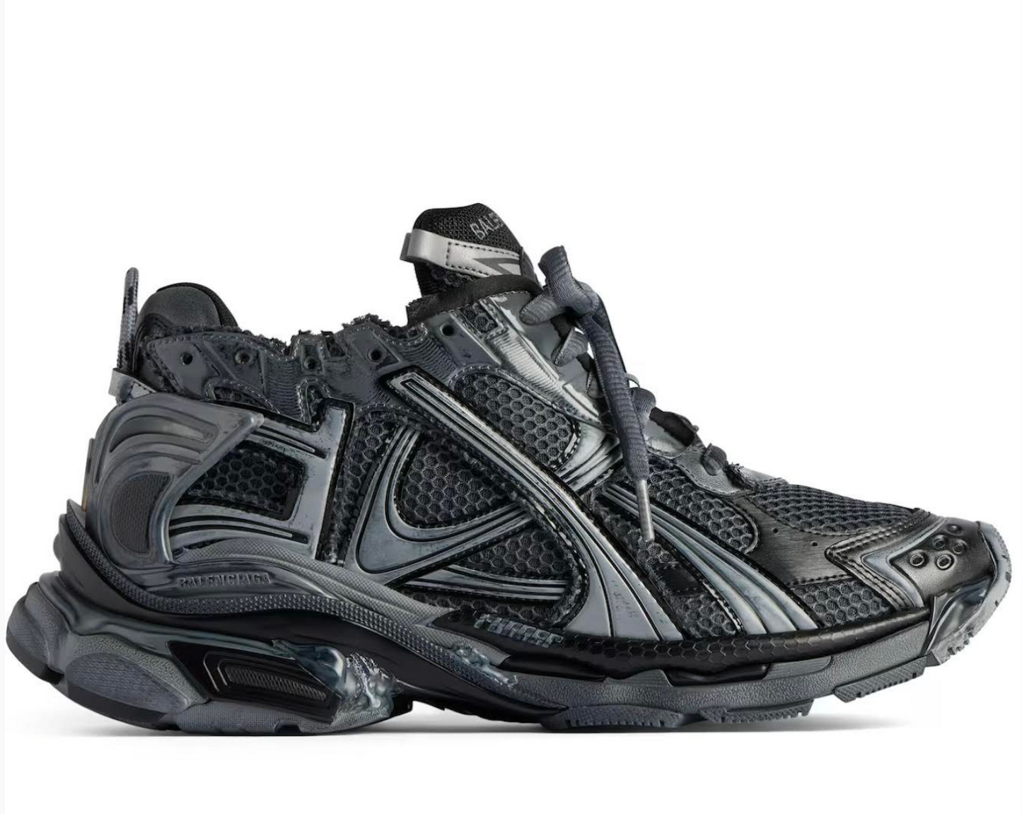 GRAY MESH RUNNERS